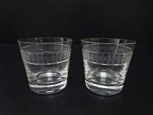 クリスタルガラス　ロックグラスペア　洋食器